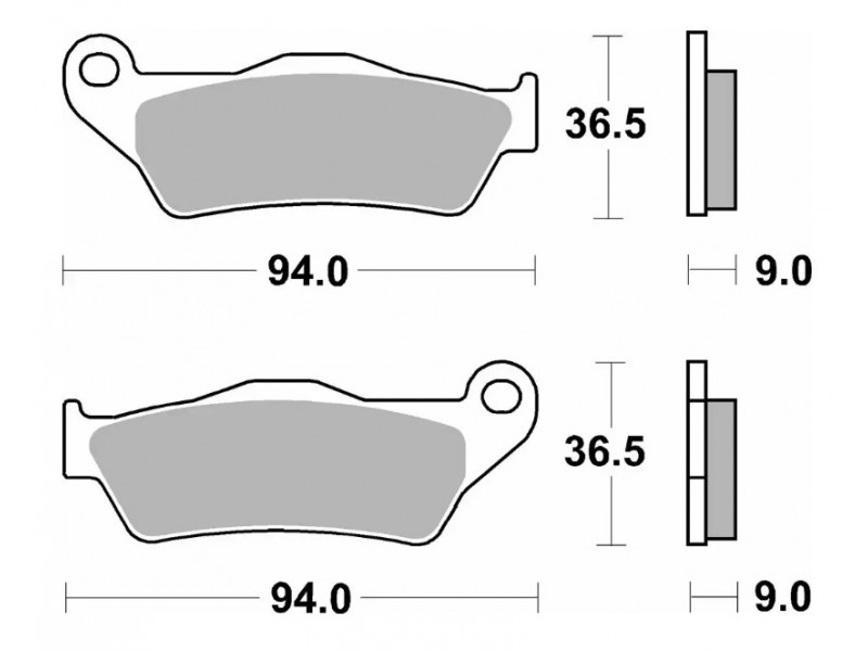 Гальмівні колодки SBS High Performance Brake Pads, Sinter 924H.HS